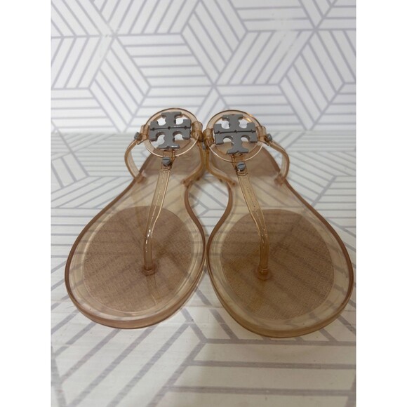 Tory Burch Mini Miller Jelly Sandal Womens 9 T-Strap Thong Beach Resort - Picture 9 of 9